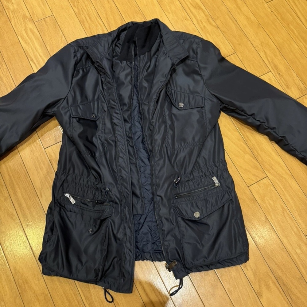Navy Lightweight Utility Jacket Versace collection